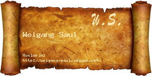 Weigang Saul névjegykártya